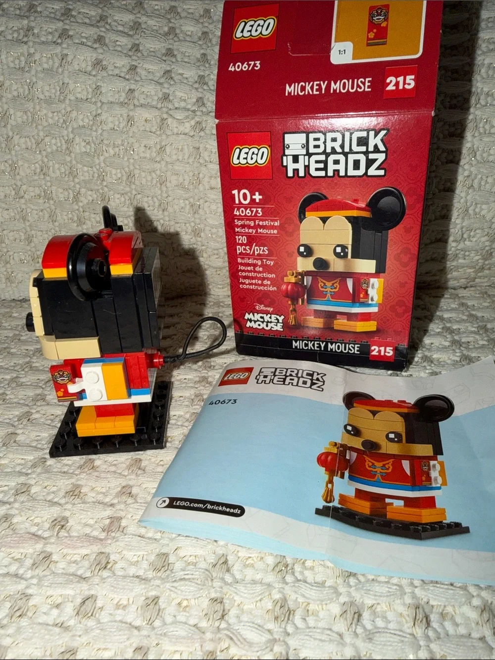 LEGO Disney Spring Festival Mickey Mouse 40673 BrickHeadz RETIRED Complete Set